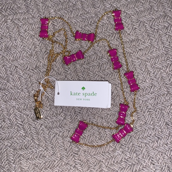 Kate Spade "take a bow" baja long scatter necklace - Picture 4 of 16